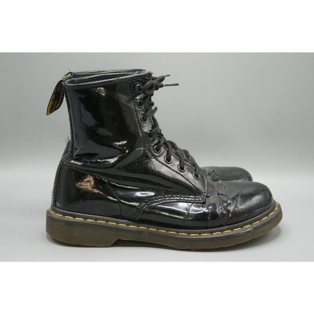 Dr. Martens 1460 Women's US 9 Black Patent Leather 8-Eye Lace-Up Boot‎ | Used